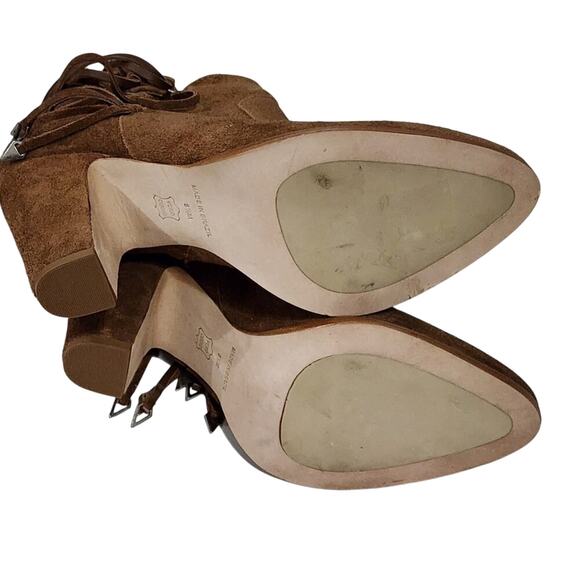 Matisse x Kate Bosworth Emma Suede Side Zip and Tassels Women's Booties size 8.5 - Picture 6 of 10
